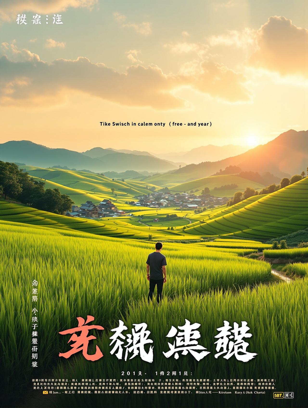 短剧网页版作品《稻香人家》海报 - 乡村温情题材短剧